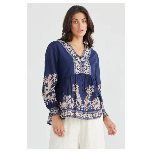 Talisman Halcyon Top - Empress Indigo