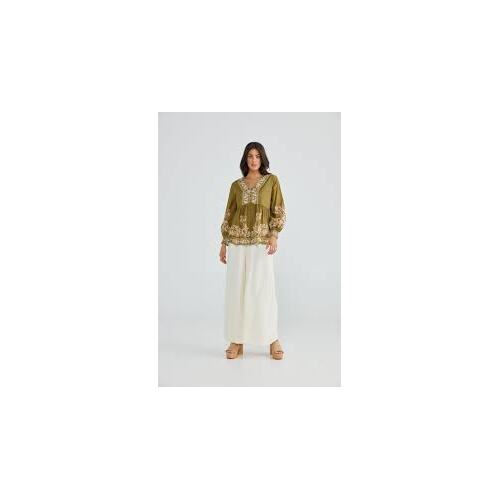 Talisman Halcyon Top - Empress Olive