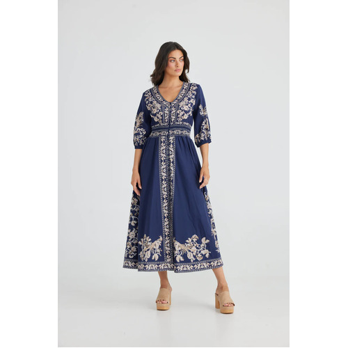 Talisman Halo Dress - Empress Indigo