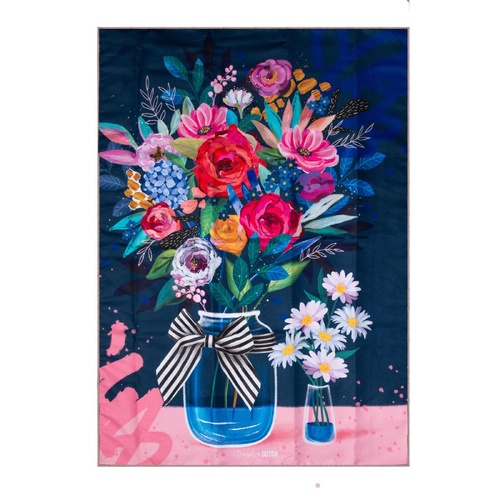 Diesel & Dutch Microfibre Tea Towel - Wildflowers Vase