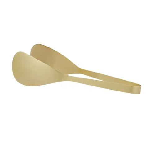 Assemble Auric S/Steel Tongs 25x4cm Gold