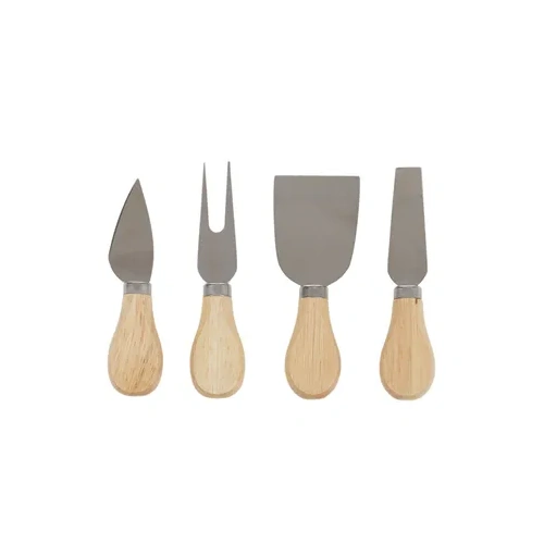 Assemble Earl Set 4 Wood Cheese Knives 12.5cm