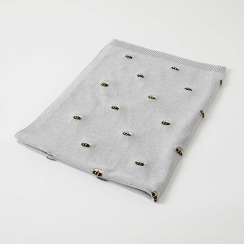 Jiggle & Giggle Honey Bee Knitted Baby Blanket