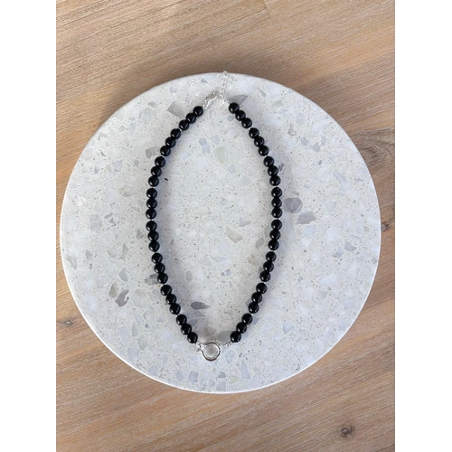 Vintage Lane Silver Beaded Necklace