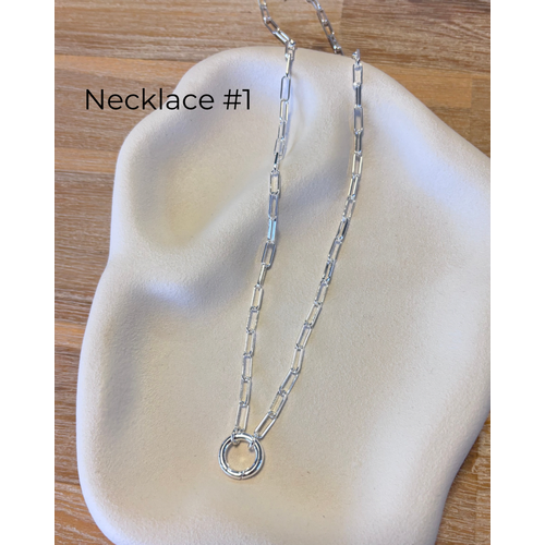 Vintage Lane Layering Charm Necklace - Silver