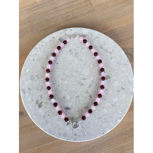 Vintage Lane Isla Beaded Necklace - Silver