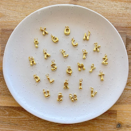 Vintage Lane Initial Charms - Gold