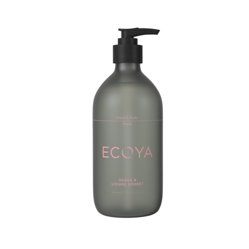 Ecoya - Hand & Body Wash 450ml-Guava & Lychee Sorbet