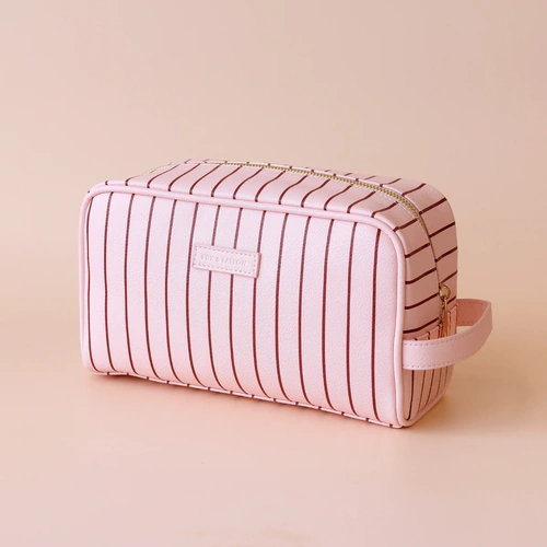 Fox & Fallow Rose Pinstripe Wash Bag