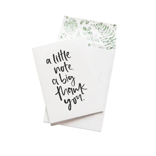 Emma Kate A little note, A Big Thank You Card