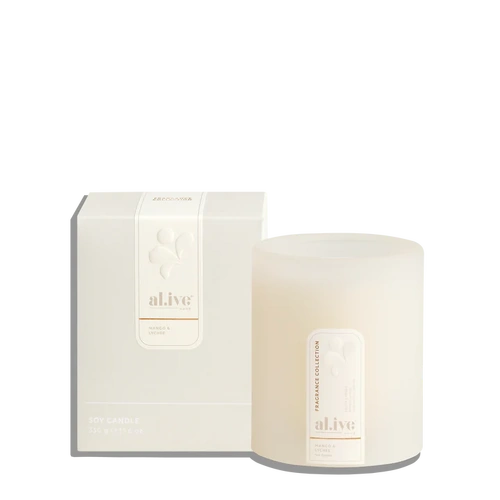 Al.ive Body Soy Candle - Mango & Lychee