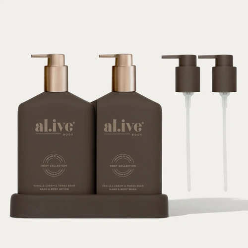Al.Ive Wash & Lotion Duo - Vanilla Cream & Tonka Bean
