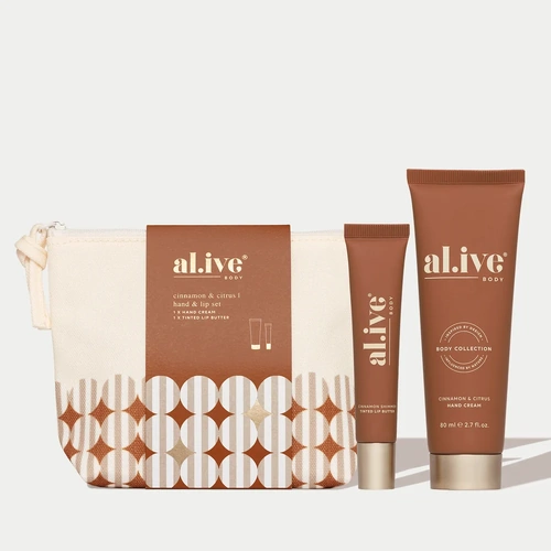 Al.ive Hand & Lip Set - Cinnamon & Citrus