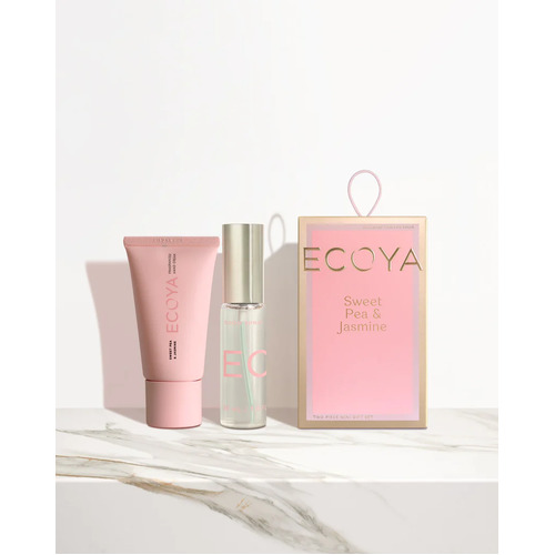 Ecoya Limited Edition Holiday Collection Two Piece Mini Gift Set - Sweet Pea & Jasmine