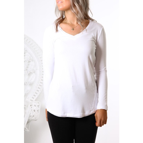 Betty Basics York Top - White [size: 8]
