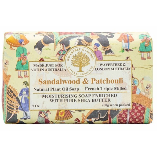 Wavertree & London-Soap Bar 200g-Sandalwood/Patchouli